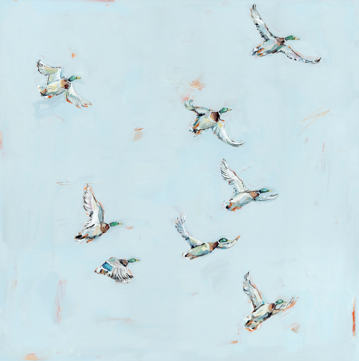 "Free Flying" on paper