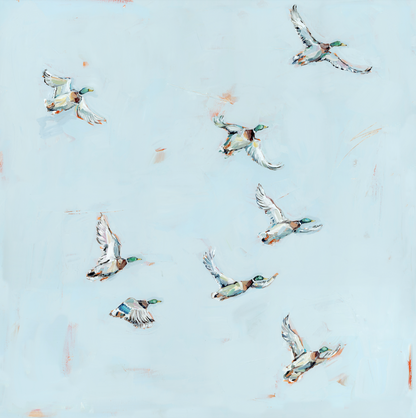 "Free Flying" on paper