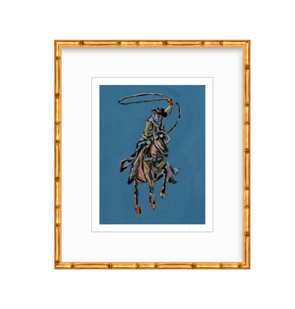Rodeo Roper fine art print featuring original Western cowboy artwork by Chelsea McShane.