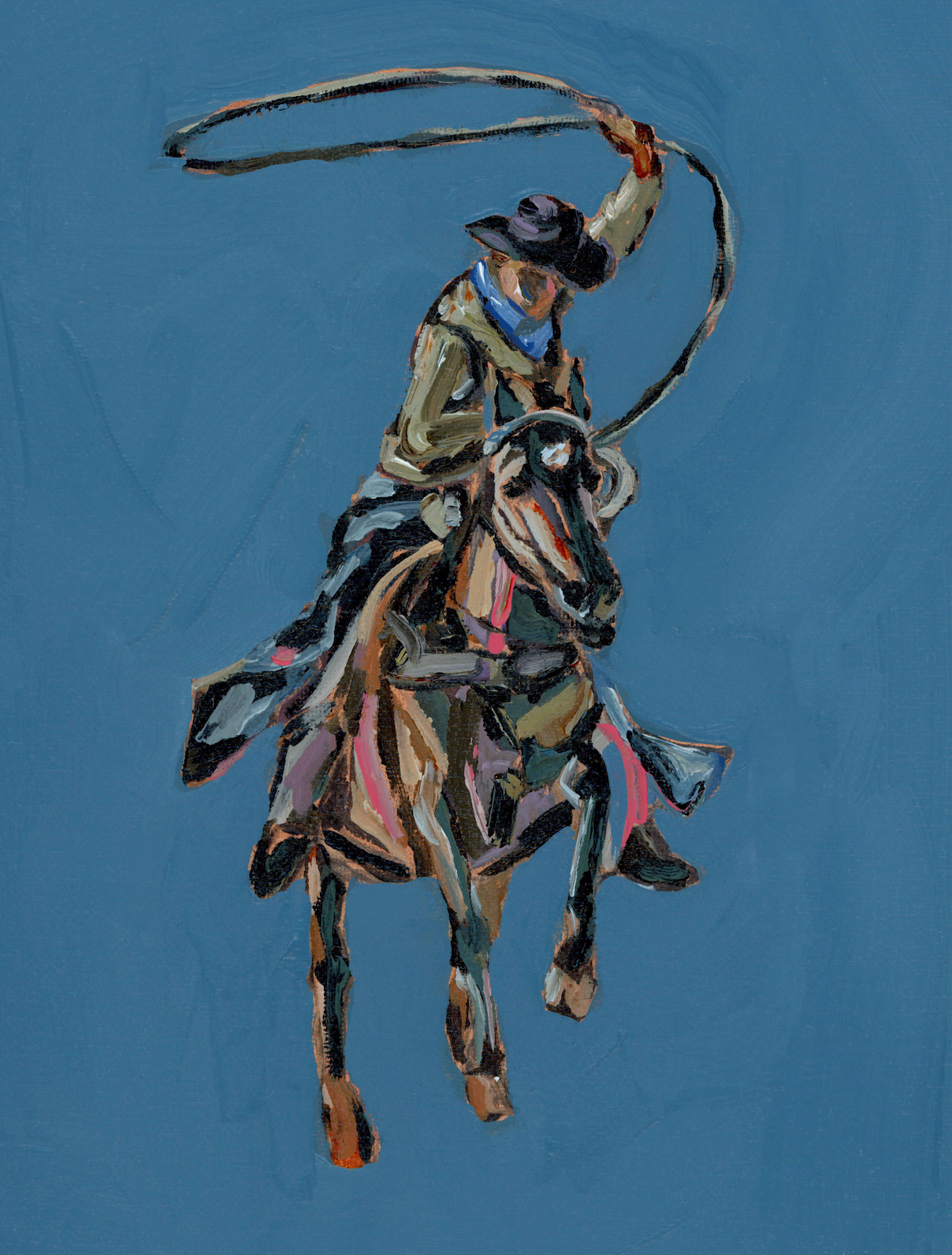 "Rodeo Roper" on paper