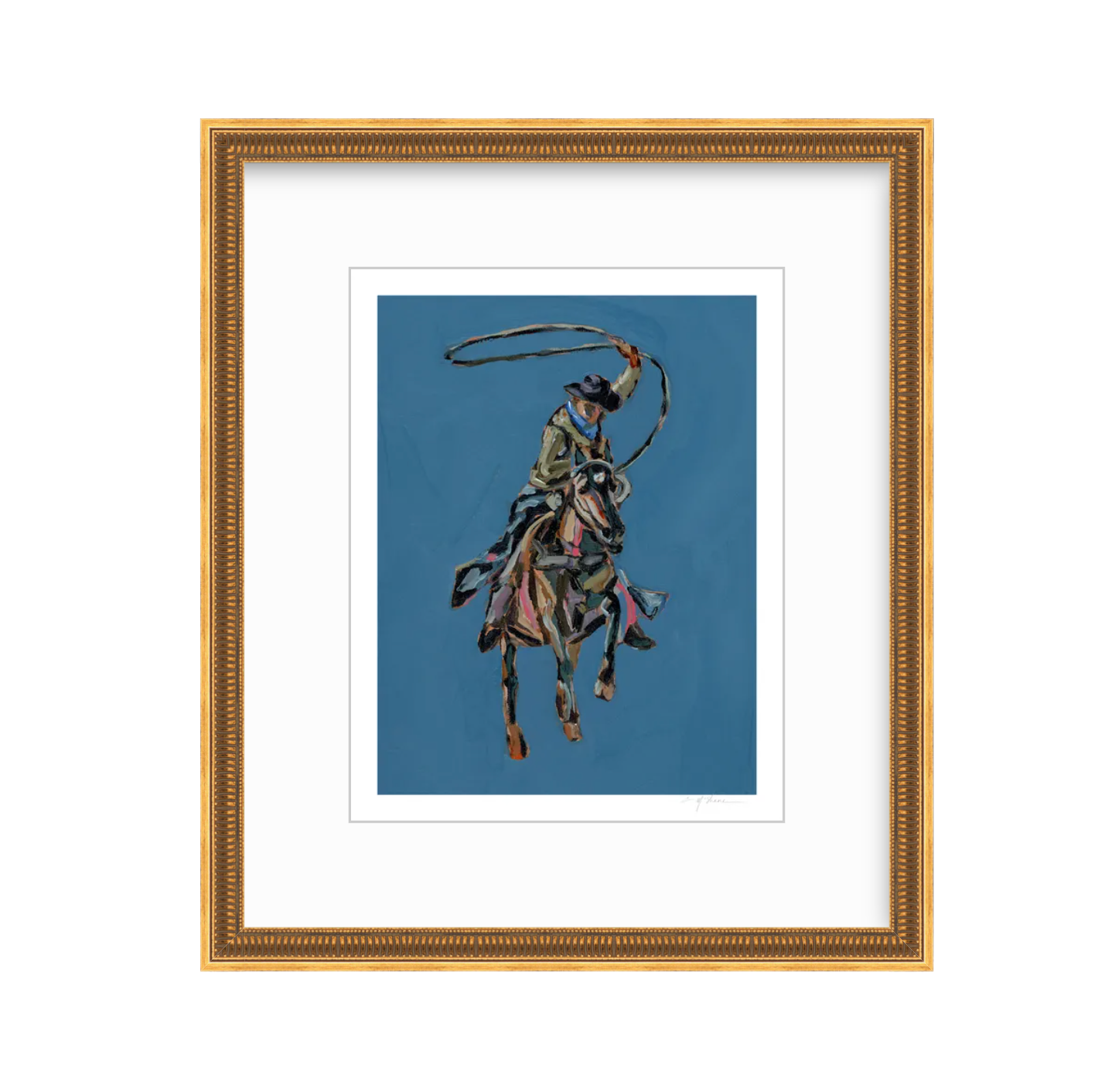 "Rodeo Roper" on paper
