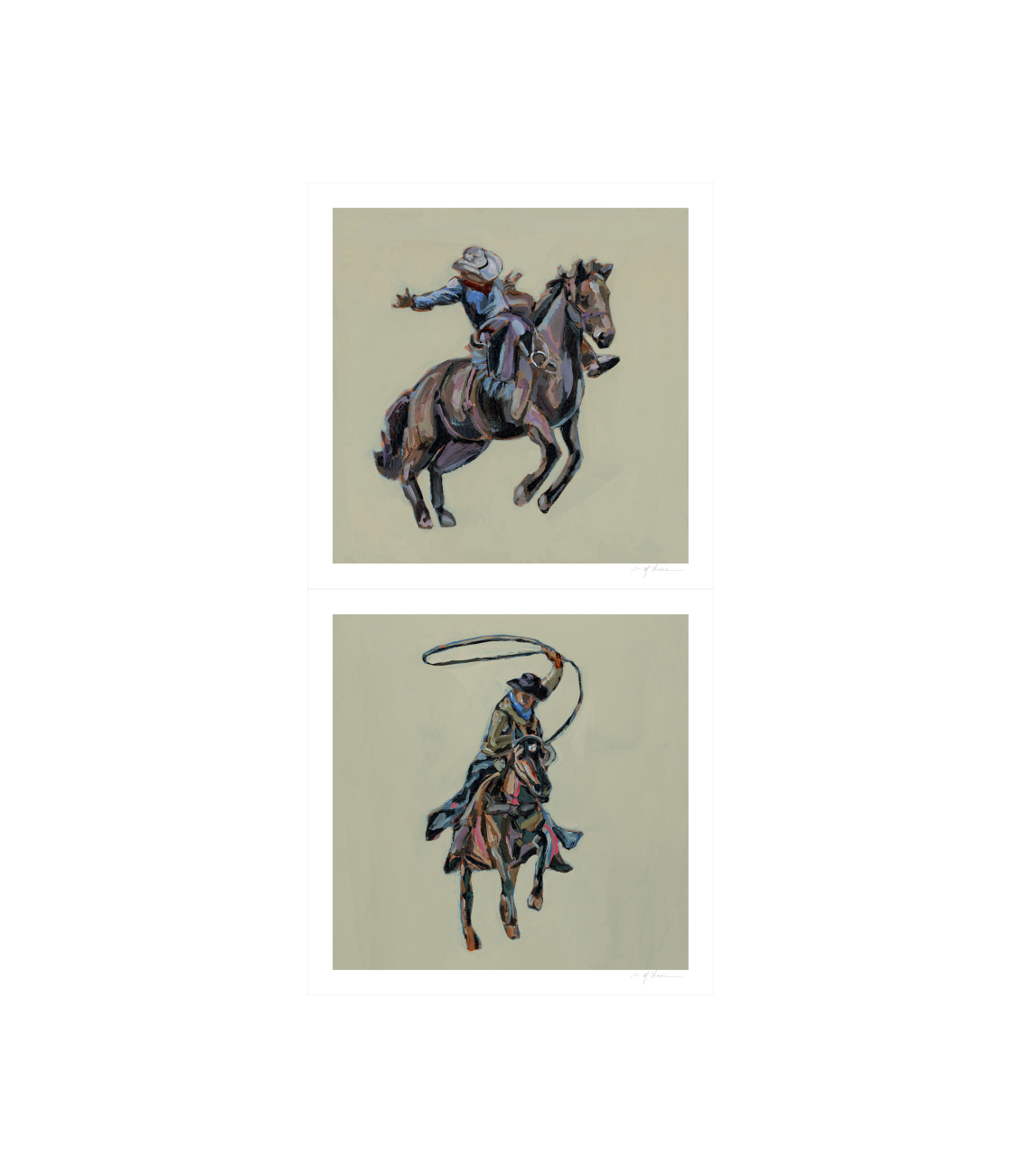 Rodeo Ruckus (set of 2) - 8X8s / set of 2 / no frame
