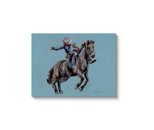 "Rodeo Cowboy" on canvas