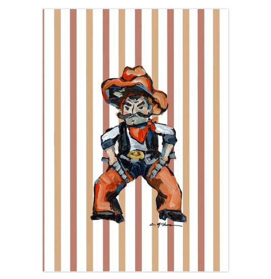 "Cowboy" framable card