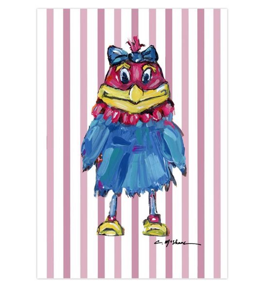 "Jay Girl" framable card