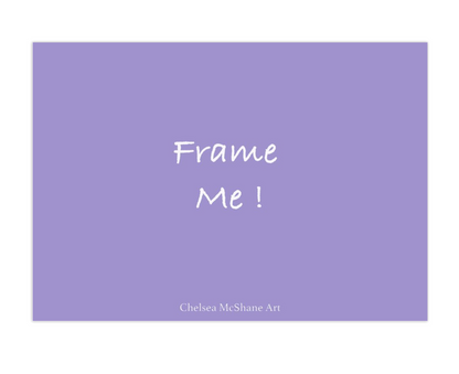 "Horned Frog" framable card