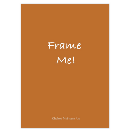 "Hound" framable card