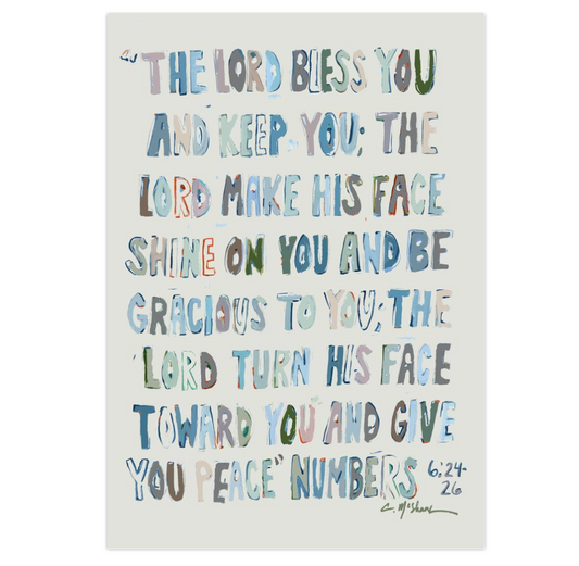 "Bless You" framable card