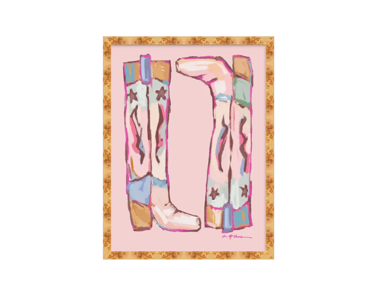 "Cowgirl Up" on paper