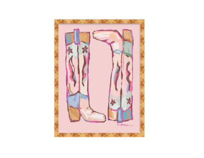 "Cowgirl Up" on paper