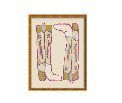 "Cowgirl Up" on paper