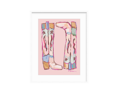 "Cowgirl Up" on paper
