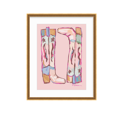 "Cowgirl Up" on paper