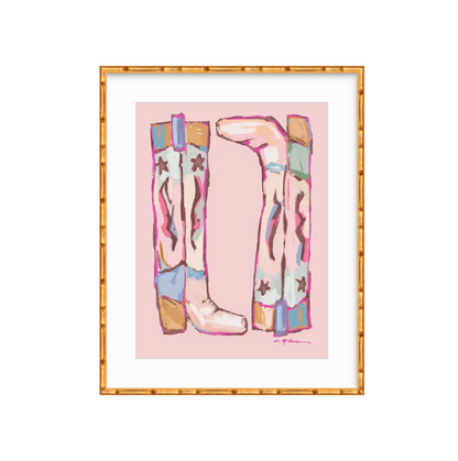 "Cowgirl Up" on paper