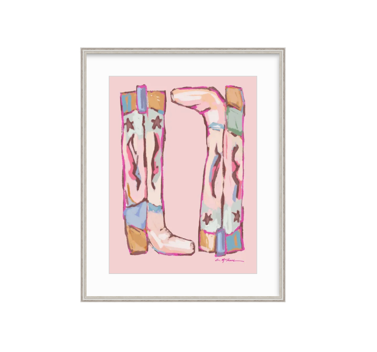 "Cowgirl Up" on paper