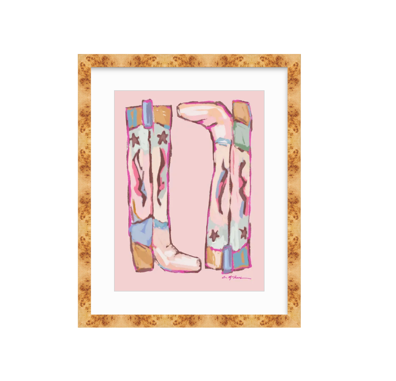 "Cowgirl Up" on paper