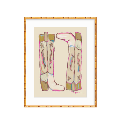 "Cowgirl Up" on paper