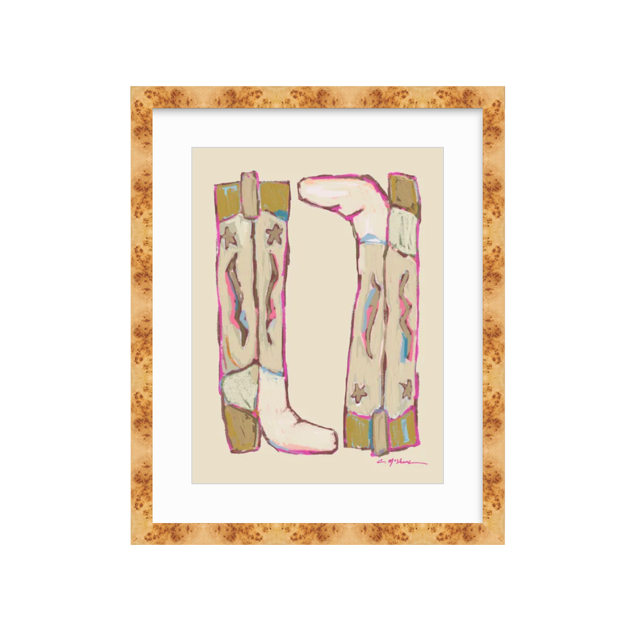 "Cowgirl Up" on paper