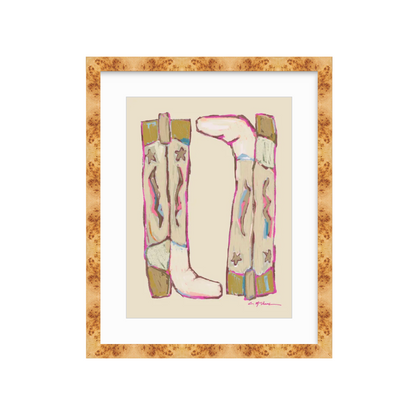 "Cowgirl Up" on paper