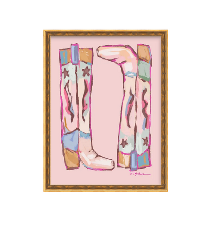 "Cowgirl Up" on paper