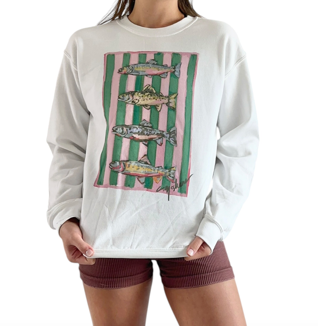 "Reel Cute" Art Sweatshirt