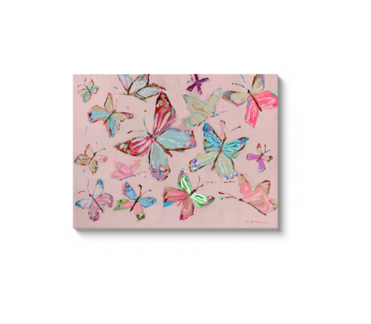 "Blushing Wing" Butterflies on canvas