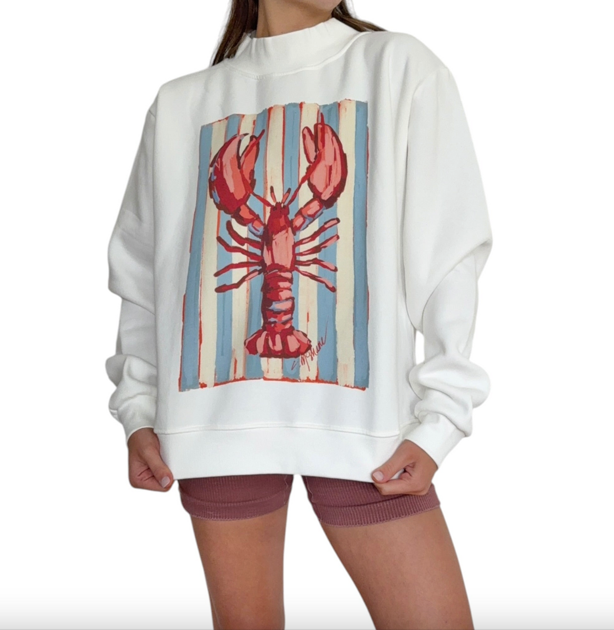 "Lobster Rollin" Mock Neck (One Size)