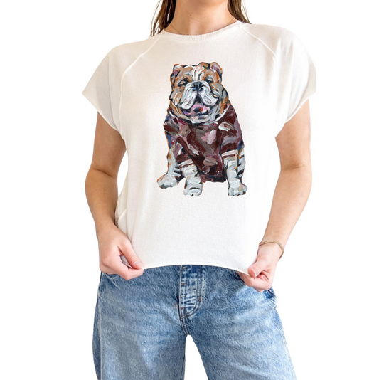 "Bulldog Maroon" Edgy Shirt