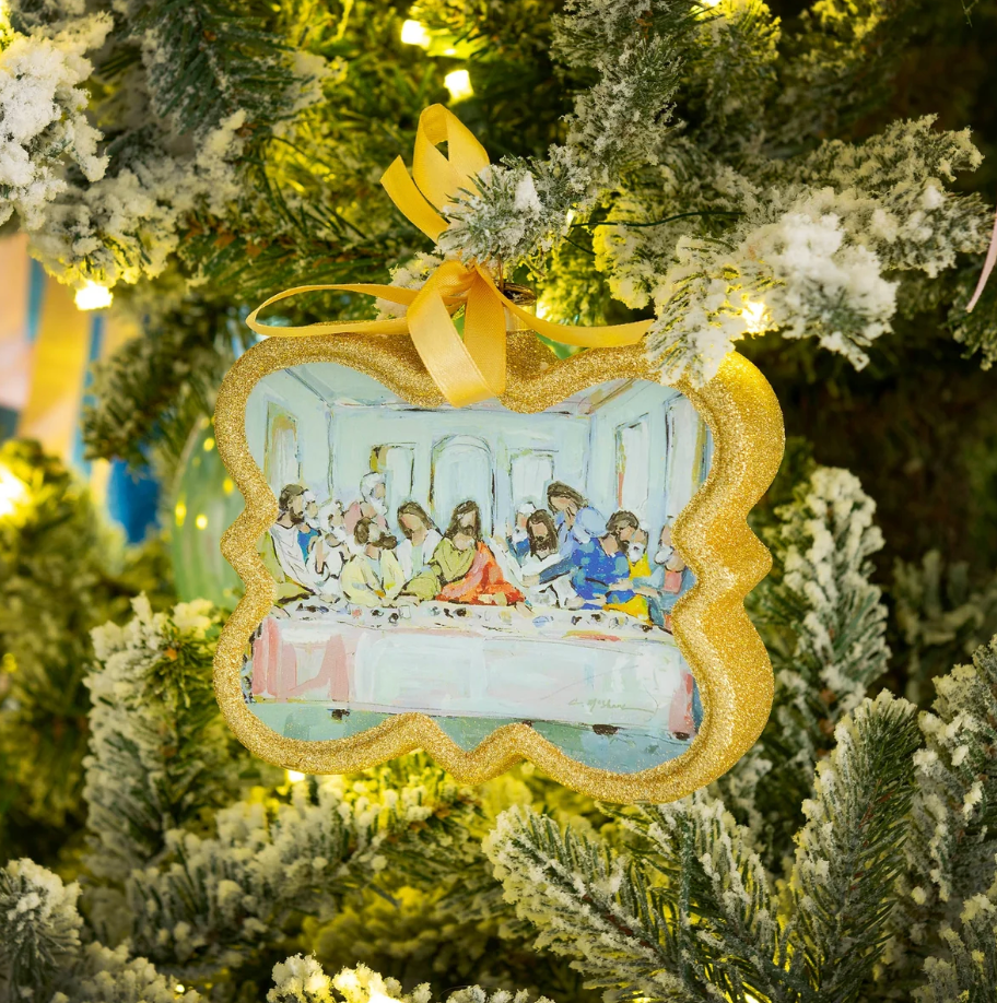 Last Supper Christmas Blown Glass Ornament