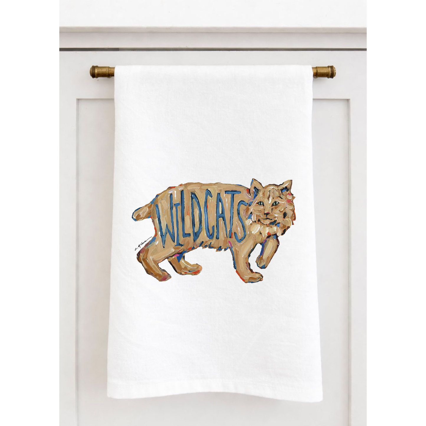 "Wildcats" Tea Towel