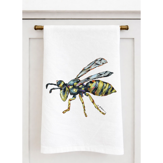 "Yellow Jacket" Tea Towel
