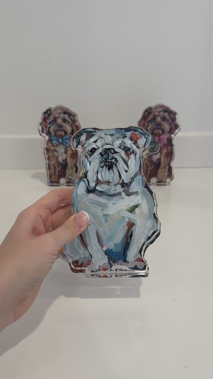 "Bulldog White" acrylic