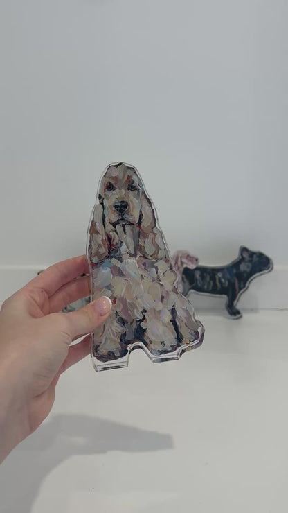 "English Cocker Light" acrylic