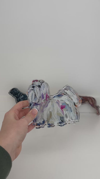 "Maltese Long Haired" acrylic