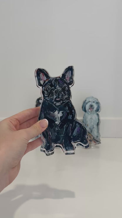 "Frenchie Black" acrylic