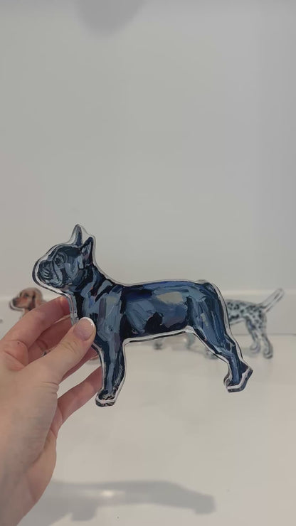 "Frenchie Blue" acrylic