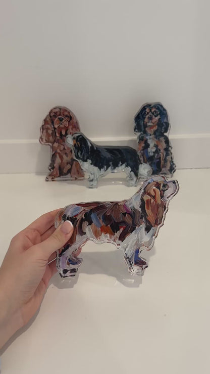 "Cavalier King Charles Blenheim" acrylic