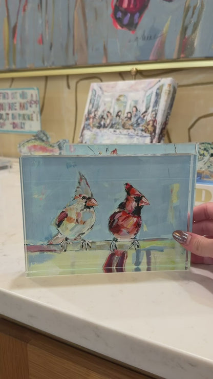 Always Together Cardinal Acrylic Tabletop Art