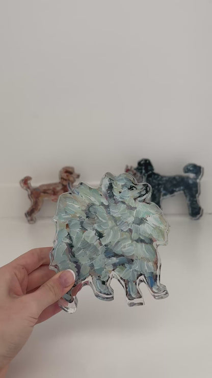 "Pomeranian White" acrylic