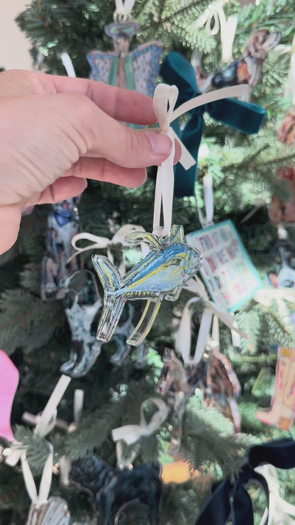 Yellowfin Tuna Christmas Acrylic Ornament | Wreath Charm