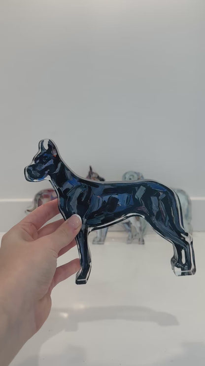 "Great Dane Black" acrylic