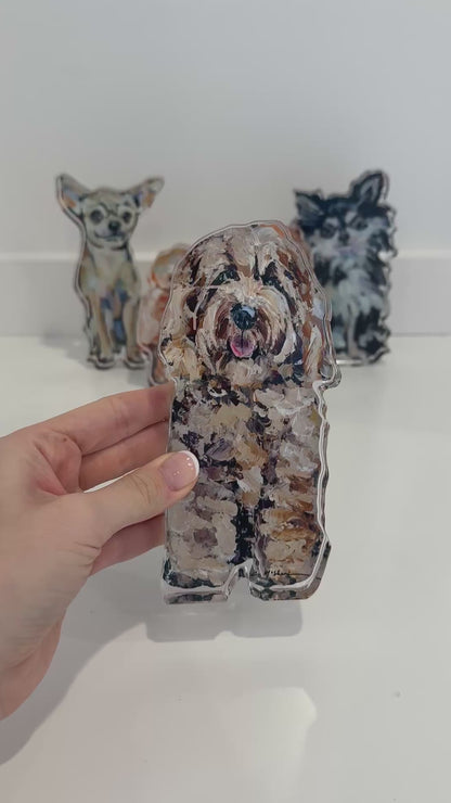 "Cockapoo Blonde" acrylic