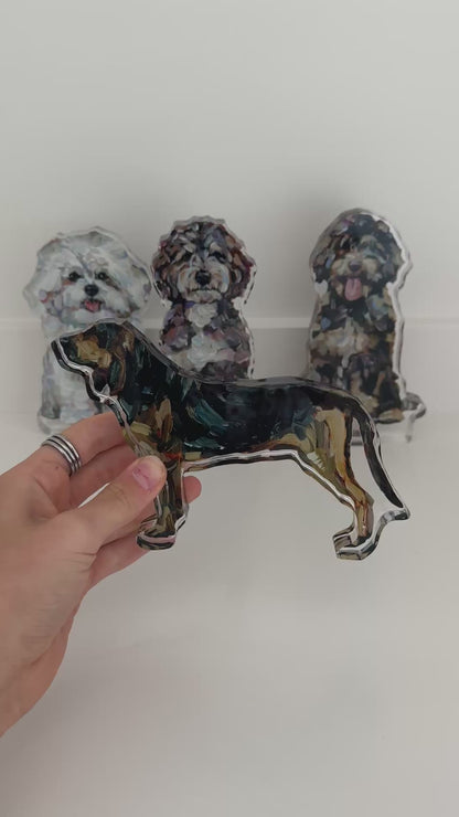 "Bloodhound" acrylic