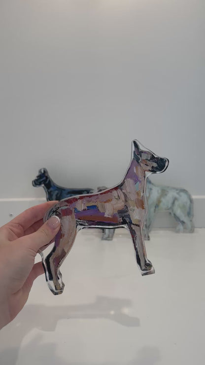 "Great Dane Fawn" acrylic