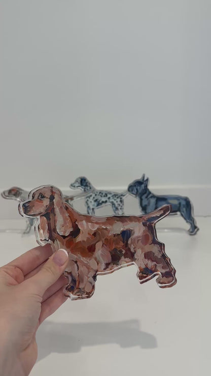"English Cocker Spaniel (Golden/red)" acrylic