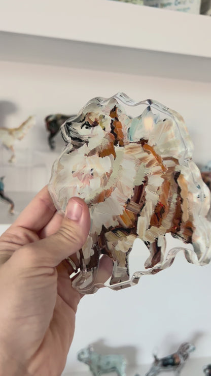 "Pomeranian Apricot" acrylic