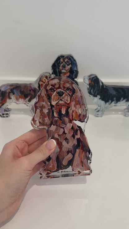 "Cavalier King Charles Ruby" acrylic