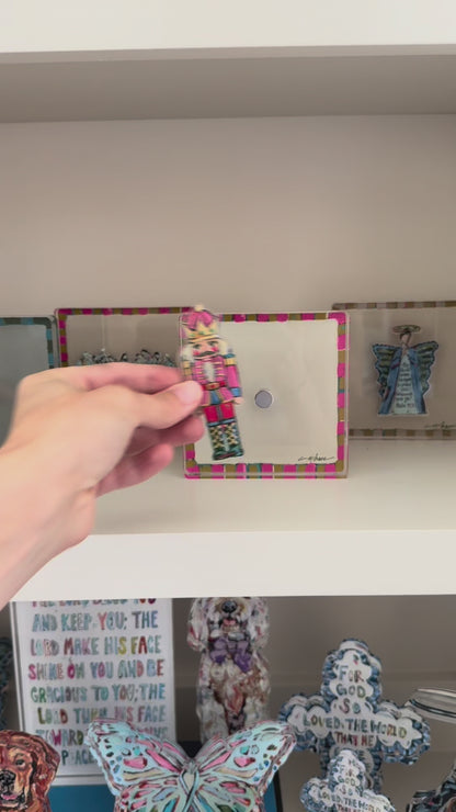 Blue & Green Magnet Block | Interchangeable Acrylic Tabletop Display