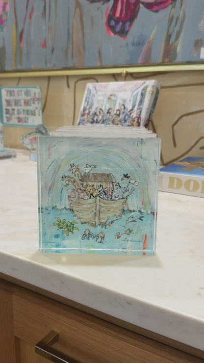 Noah's ark III Nursery Acrylic Tabletop Art