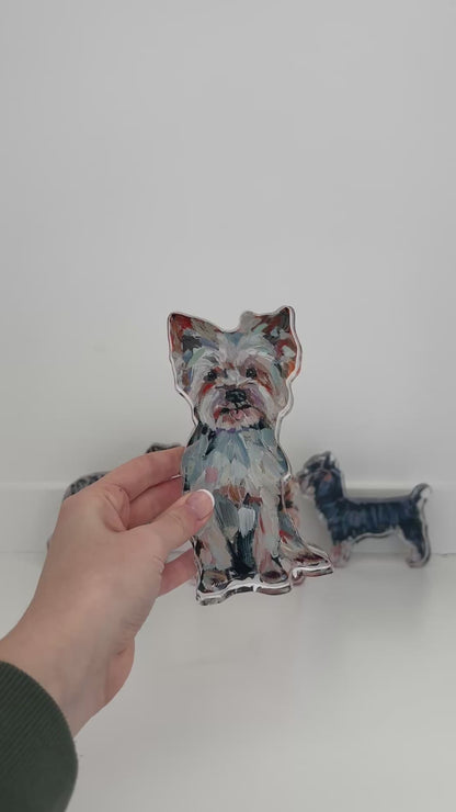 "Yorkie Light" acrylic